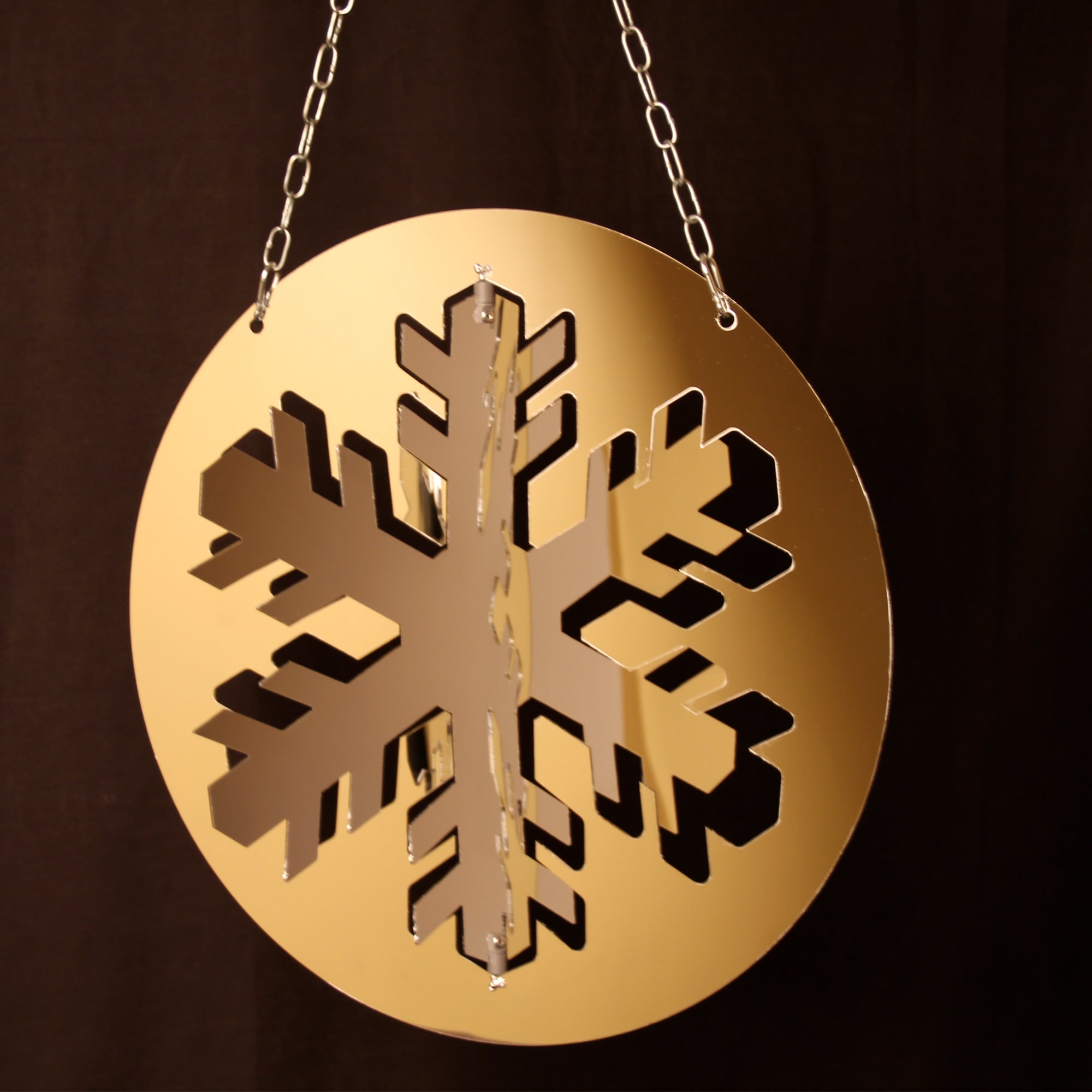 Suspension Flocon Crystal miroir